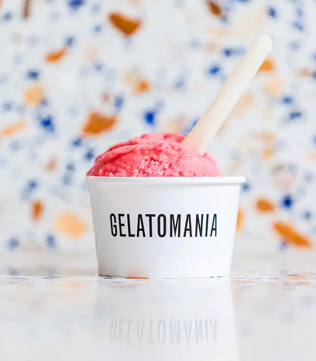 Gelato Mania raspberry gelato